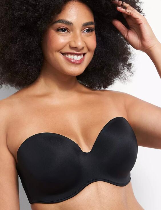 Cacique Other - Cacique Strapless Underwire Bra Size 44DDD Black